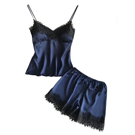 Midwennn Womens Sexy Satin Sling Sleepwear Lingerie Lace Bowknot Nightdress Underwear Sexy