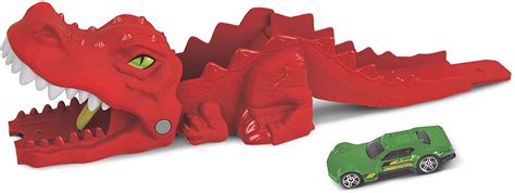 Игрален комплект Hot Wheels City Изстрелвачка с количка Динозавър Отлична цена Ozone bg