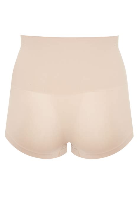 Plus Size Nude Seamless Control High Waisted Shorts Yours Clothing
