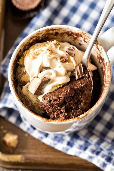 Chocolate Peanut Butter Mug Cake Homemade In The Kitchen