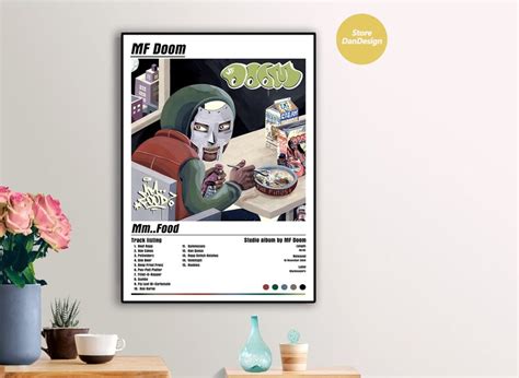 Mf Doom Mm Food Album Cover Poster Etsy