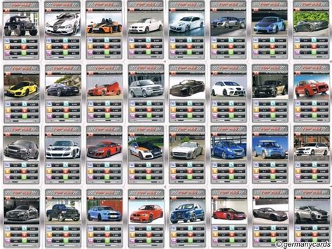 S Quartett Kartenspiel Ass Tuning Germanycards