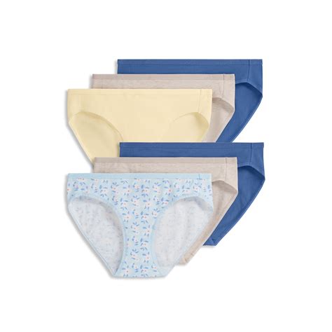 Jockey Women S Organic Cotton Stretch Logo Bikini Pack Walmart