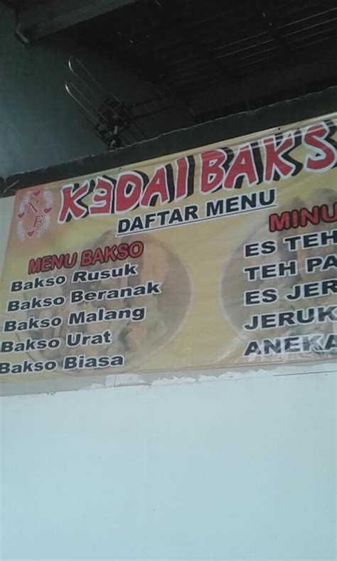 Menu At Nf Bakso Restaurant Sumberejo