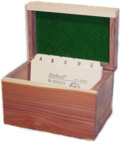 Personalized Wood Recipe Card Boxes