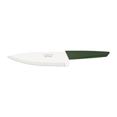 Cuchillo Chef Tramontina Lyf Con Lámina De Acero Inoxidable Y Mango De
