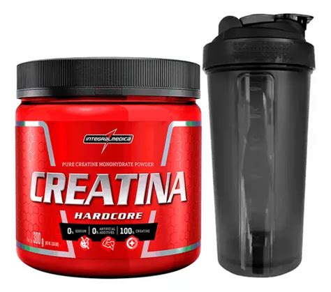 Creatina Hardcore Pura Pote 300g Integralmedica Shakeira Frete grátis