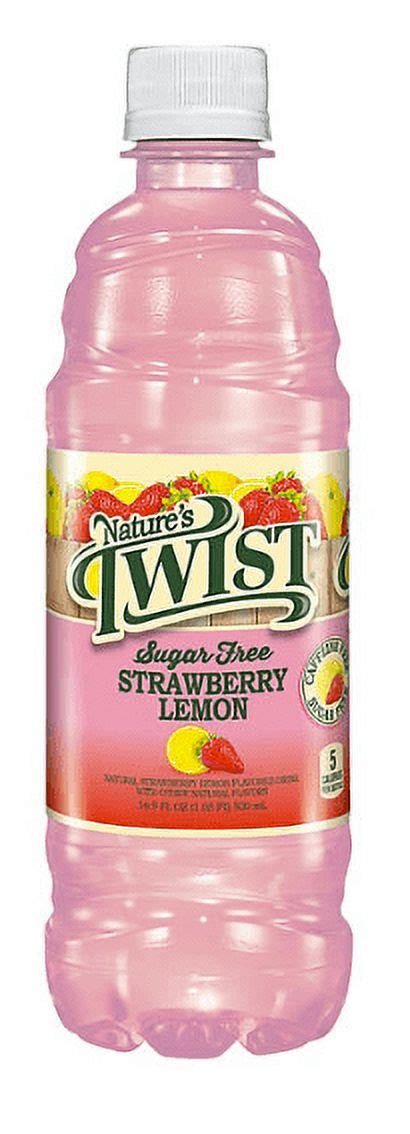 Natures Twist Zero Sugar Lemonade Flavor Strawberry Lemon 169 Fl