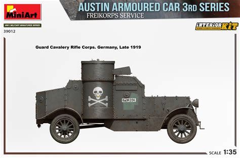 MiniArt - Austin Armoured Car 3rd Series - Freikorps Service - 1:35 ...