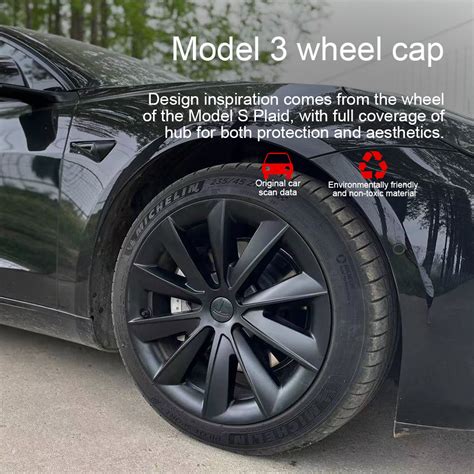 2023 New Tesla Model 3 Wheel Cover Hubcaps 18 Inch Aero Wheel Covers R