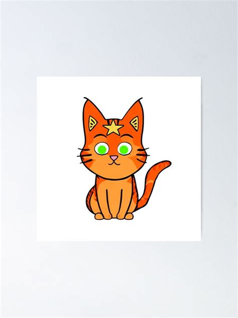 Firestar Warrior Cat Poster For Sale By Apexartz Redbubble