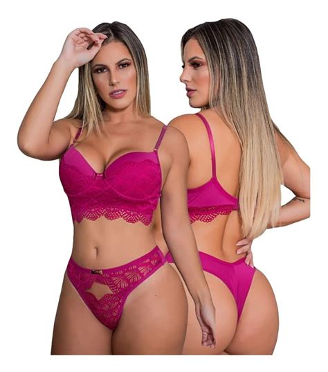 Kit Conjuntos De Lingerie Luxo Fio Duplo Parcelamento Sem Juros