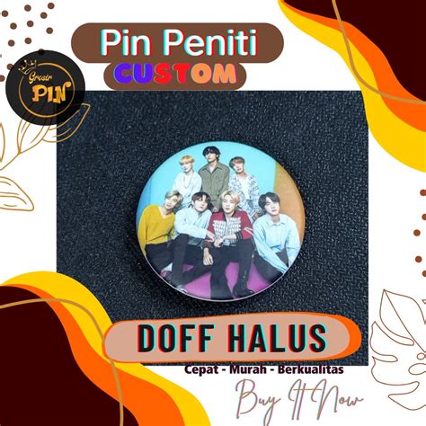 Jual Tanpa Po Cetak Pin Peniti Custom Mm Pin Mm Pin Peniti