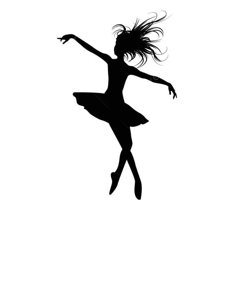 The Vector Ballet Dancers Silhouette Ballerina Dance Classical Vector