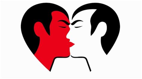 Gay Lovers Icon Vector In Bicolor Flat Style Premium AI Generated Vector