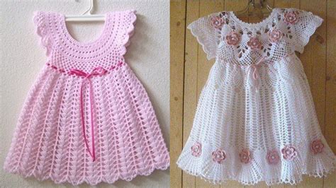 HERMOSOS VESTIDOS TEJIDOS A CROCHET PARA BEBES Y NIÑAS NUEVOS MODELOS