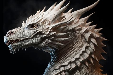 Premium Ai Image A Dragon With A Long Neck And A Large Head