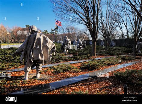 The Korean War Veterans Memorial In Washington Dc Usa Stock Photo Alamy