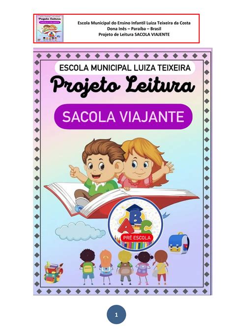 Projeto De Leitura Sacola Viajante Educa O Infantil Pdf