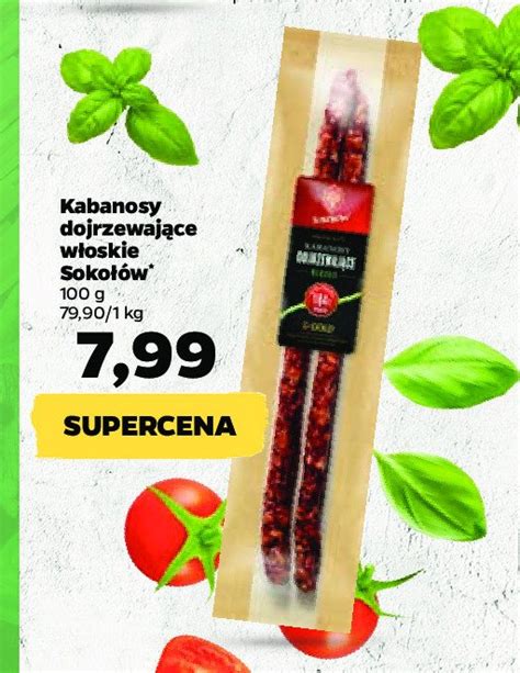 Kabanosy Dojrzewaj Ce Chorizo Soko W Cena Promocje Opinie