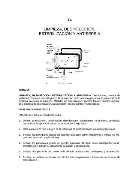 Limpieza Desinfección Esterilización y Antisepsia Salud Global uDocz