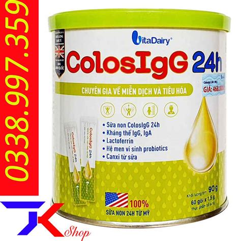 Sữa Non ColosIgG 24h Hộp 90G (60 Gói X 1.5g) - Tạp Hóa Kỷ Tươi - Sữa ...