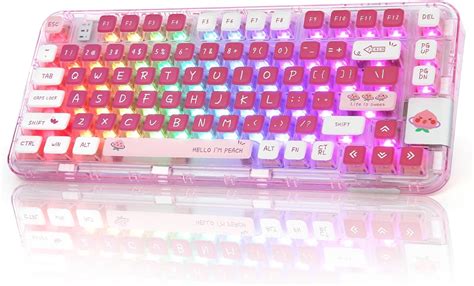 Yunzii Ck Wireless Hot Swappable Mechanical Keyboard Transparent Acrylic Gasket Mounted