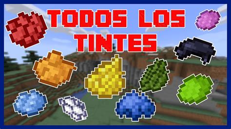 Como Craftear Todos Los Colores En Minecraft Youtube