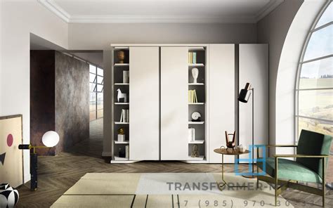 Кровать трансформер с библиотекой - transformer-mebel.ru