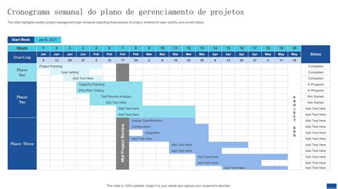 Cronograma Semanal - Os 10 Principais Modelos De Cronograma Semanal Com Amostras E Exemplos