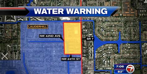 Boil Water Notice Issued For Parts Of Lauderhill After Water Main Break