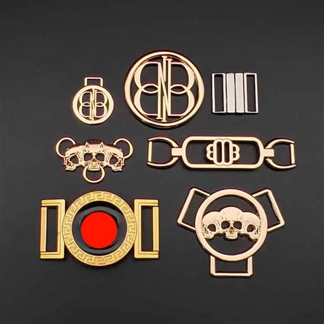 Metal Label Bikini Connector Custom Bra Sliders Buckle Rings