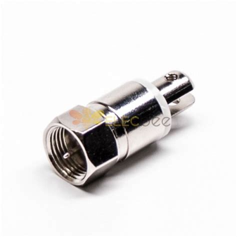 F Type Plug Male Rf Connector Straight Locking Wire Nickel Plated