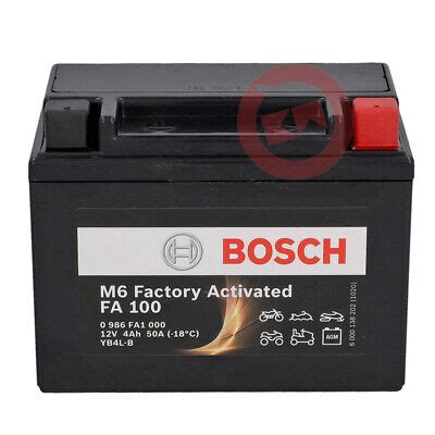 Batterie YB4L B 4AH BOSCH Versiegelt Peugeot Speedake 50 1995 1997 EBay