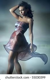 Sexy Brunette Posing Stock Photo 55030399 Shutterstock
