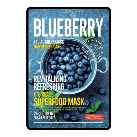 Dermal Real Food Face Mask Blueberry