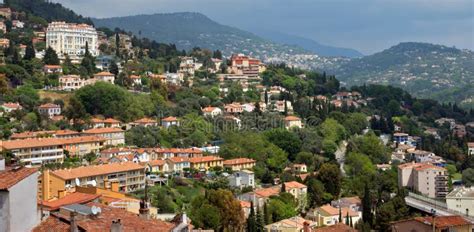 Grasse Panoramic View Of Grasse Town Editorial Stock Image Image Of Grasse Cultural 47132619