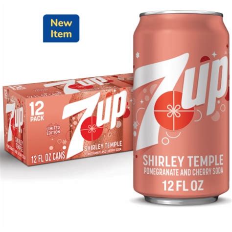 7UP Shirley Temple Flavored Soda Cans 12 Pk 12 Fl Oz Fred Meyer