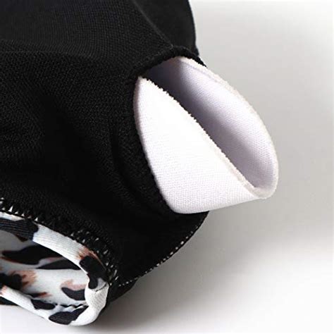 SUUKSESS Women Lace Up High Waisted Bikini Sexy Halter Swimsuit Piece Black Leopard M