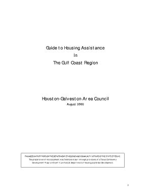 Fillable Online Guide To Housing Assistance In The Gulf Coast Region