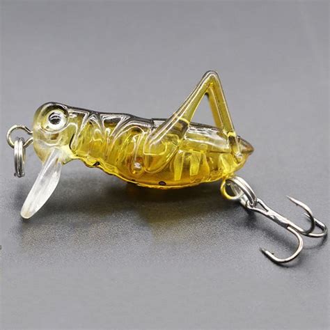 Dropship Fishing Bionic Grasshopper Lure Wobbler Hard Bait For
