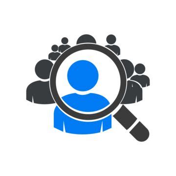 a magnifying glass over a group of people under a magnifier