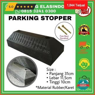 Jual Karet Pembatas Parkir Mobil / Rubber Wheel Stopper / Parking ...
