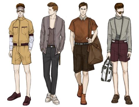 Fashion Illustrator Mengjie Di Fashion Sketches Men Fashion Sketches