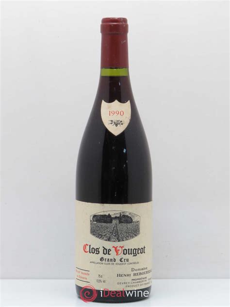 Acheter Clos De Vougeot Grand Cru Domaine Henri Rebourseau Lot