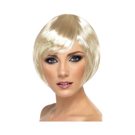 Wig Bob Blonde With Fringe