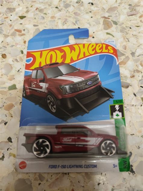 Hot Wheels Ford F Lightning Custom Red Hobbies Toys Toys