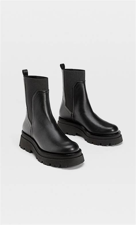 Купить Stradivarius Ботильоны На Рифленой Подошве Женская Коллекция ...