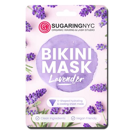 Sugaring Nyc V Shaped Bikini Gel Sheet Mask Lavender Sugaring Nyc Nationwide Organic Hair