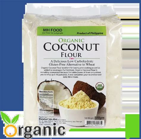 Mh Food Organic Coconut Flour 500gm Lazada
